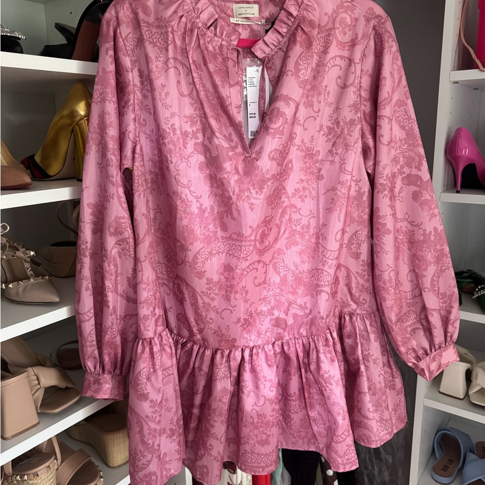 Pink Patterned Dress, size S